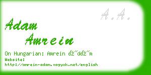 adam amrein business card